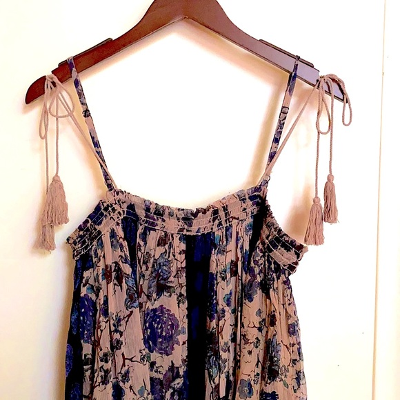 Free People Bohemian Mini Dress with Tassel Straps - Picture 7 of 10